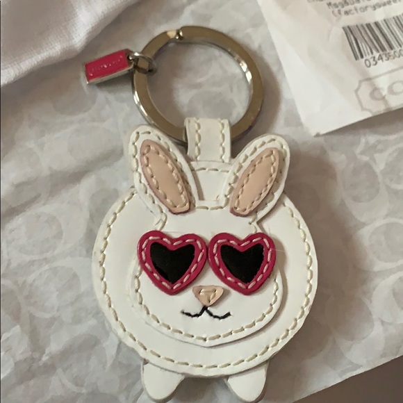 COPY - New RARE 100% Authentic Coach Bunny keychain - Picture 2 of 3